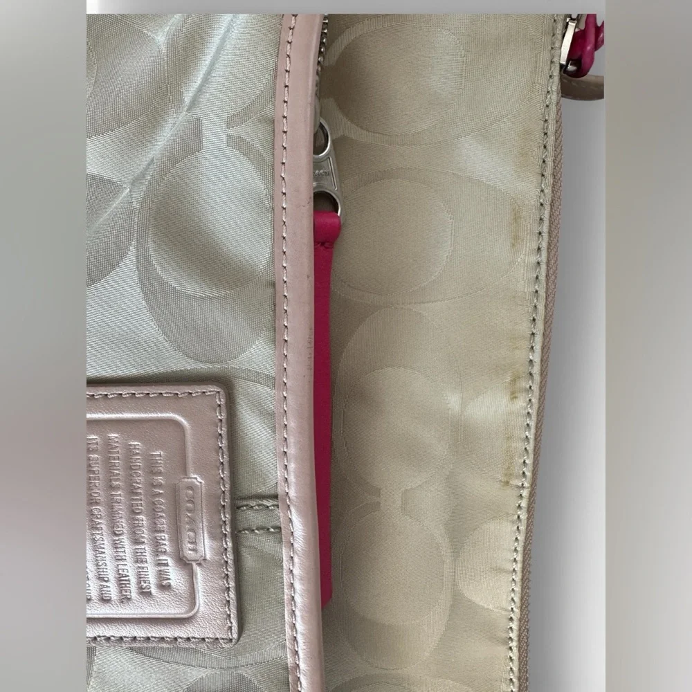 Coach Legacy Weekend Signature Nylon Hippie bag